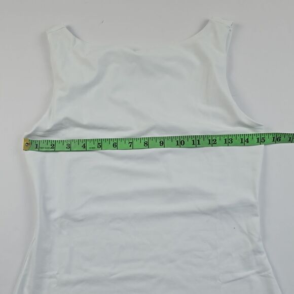 Susana Monaco NWT Boat Neck Ruffle Hem Dress in Sugar White Size‎ Medium - Picture 7 of 13